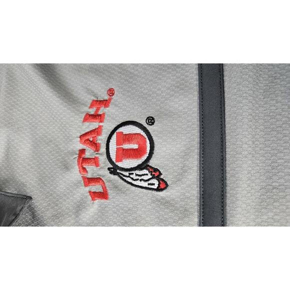 Russell Men's Utah Utes Performance Polo Shirt Gray with Embroidered Logo XL - Picture 3 of 7